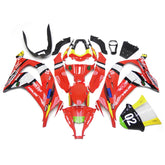 Amotopart 2011-2015 Kawasaki ZX10R Red&Yellow Fairing Kit