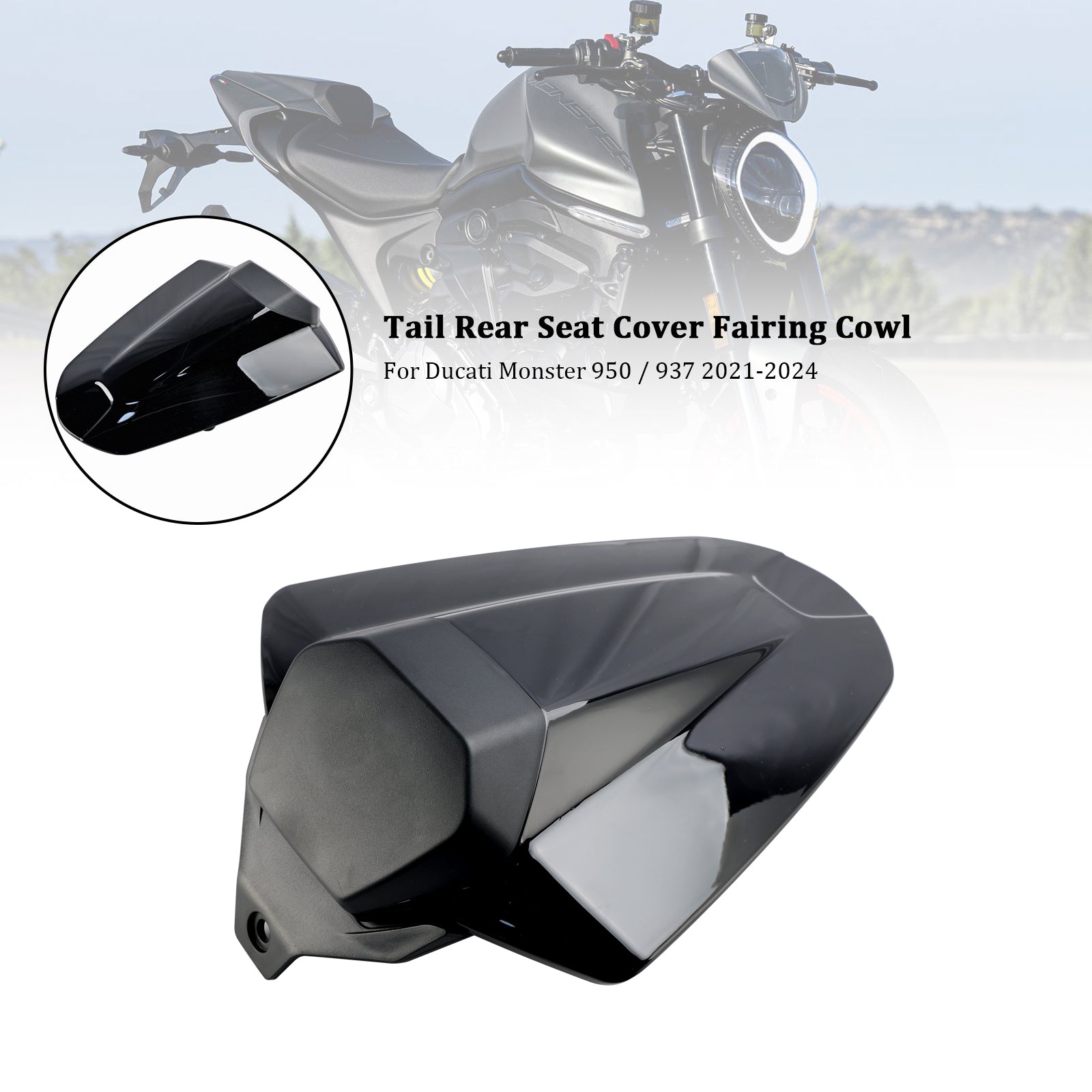 21-24 Ducati Monster 950 937 Tail Rear Seat Cover Fairing Cowl