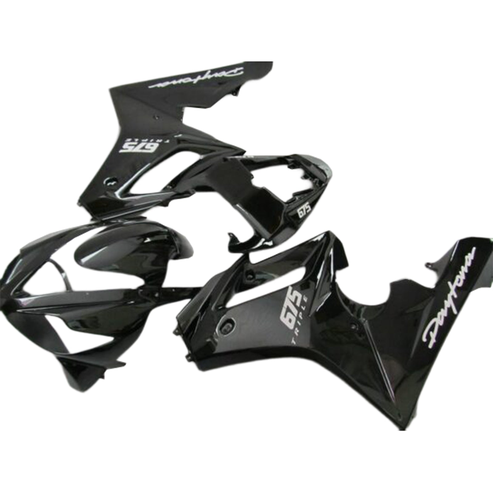 Amotopart 2006-2008 Kit carena Triumph Daytona 675 nera Style4