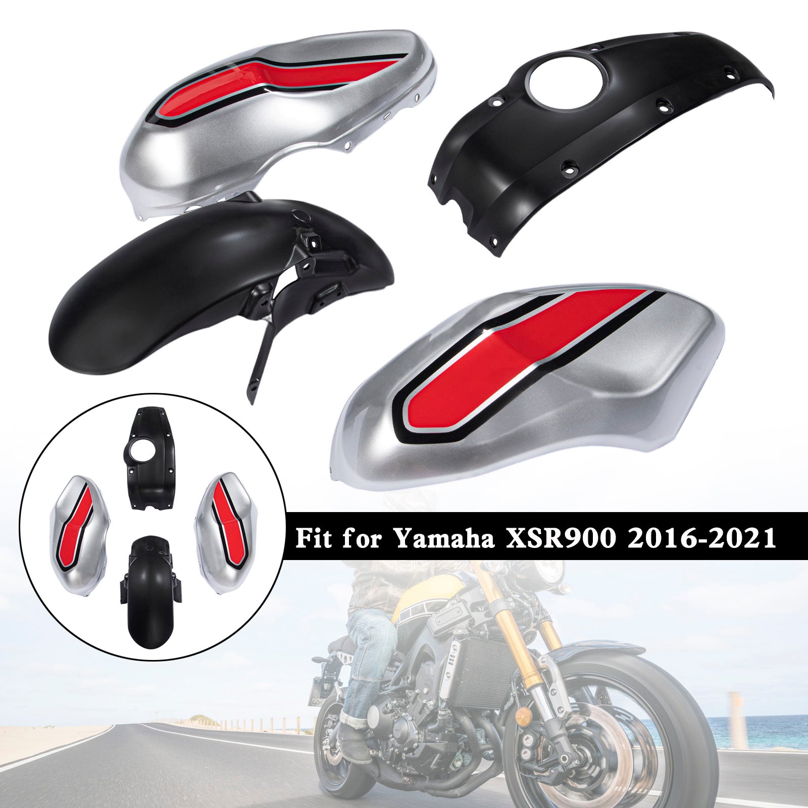 Amotopart 2016-2021 Yamaha XSR900 Fairing Kit