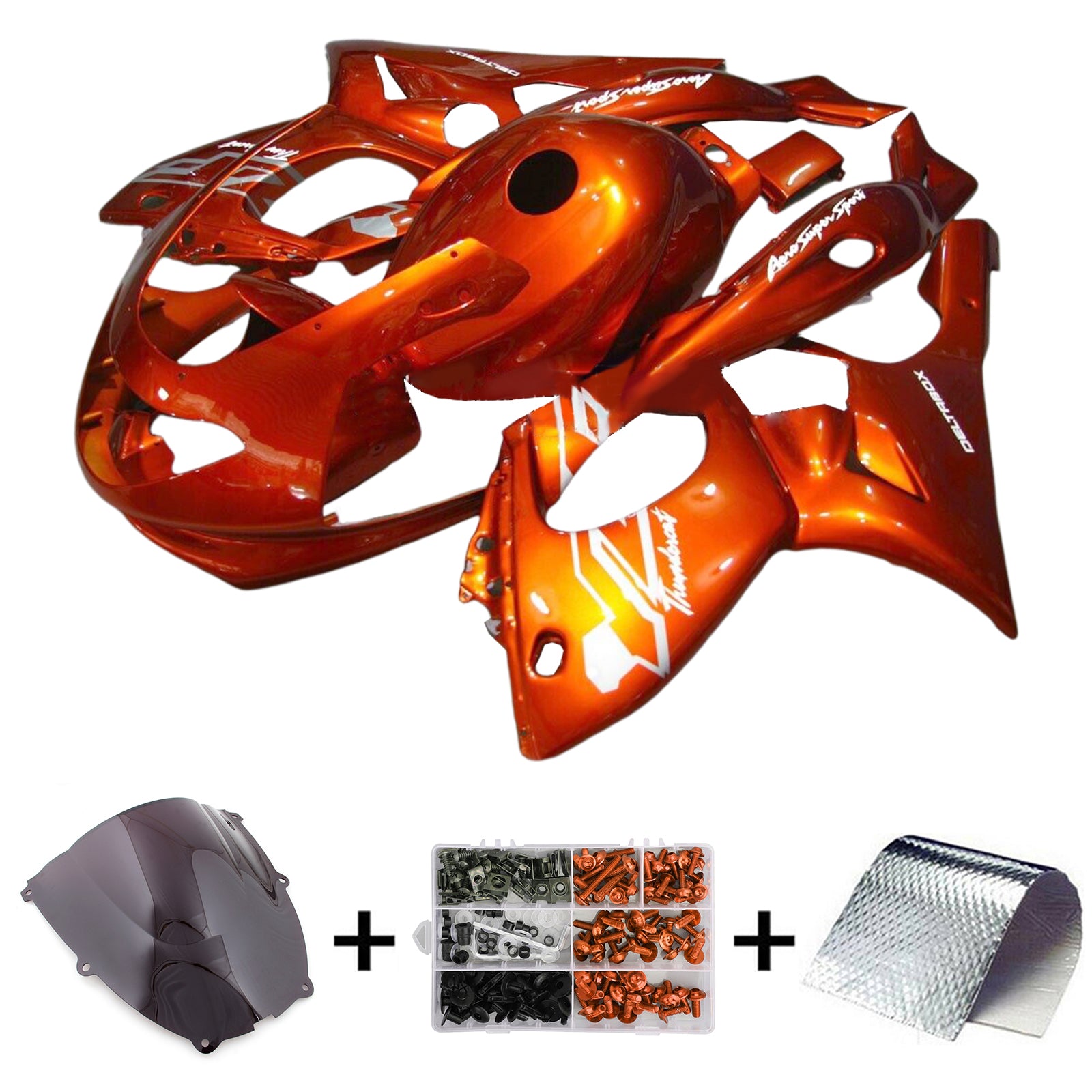 Amotopart 1996-2007 Yamaha YZF 600R Thundercat Orange Fairing Kit