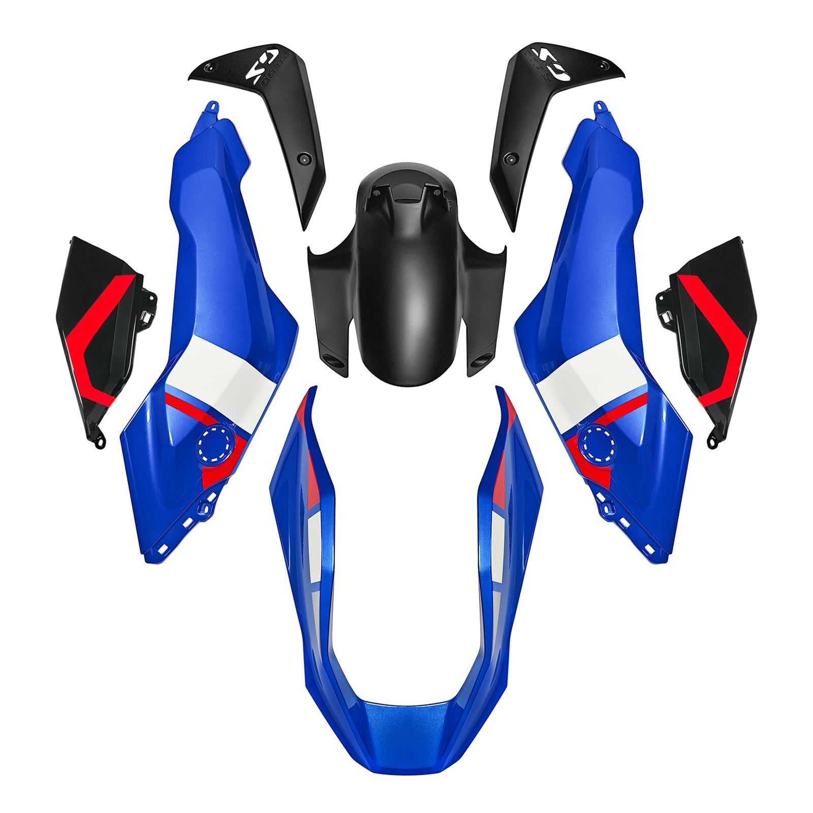 Amotopart 2024-2025 BMW R1300GS Blue Red Line Fairing Kit