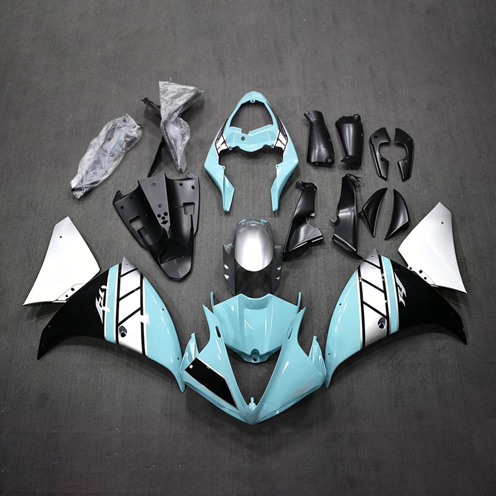 Amotopart 2009-2011 Yamaha YZF-R1 Tiffany Blue Fairing Kit