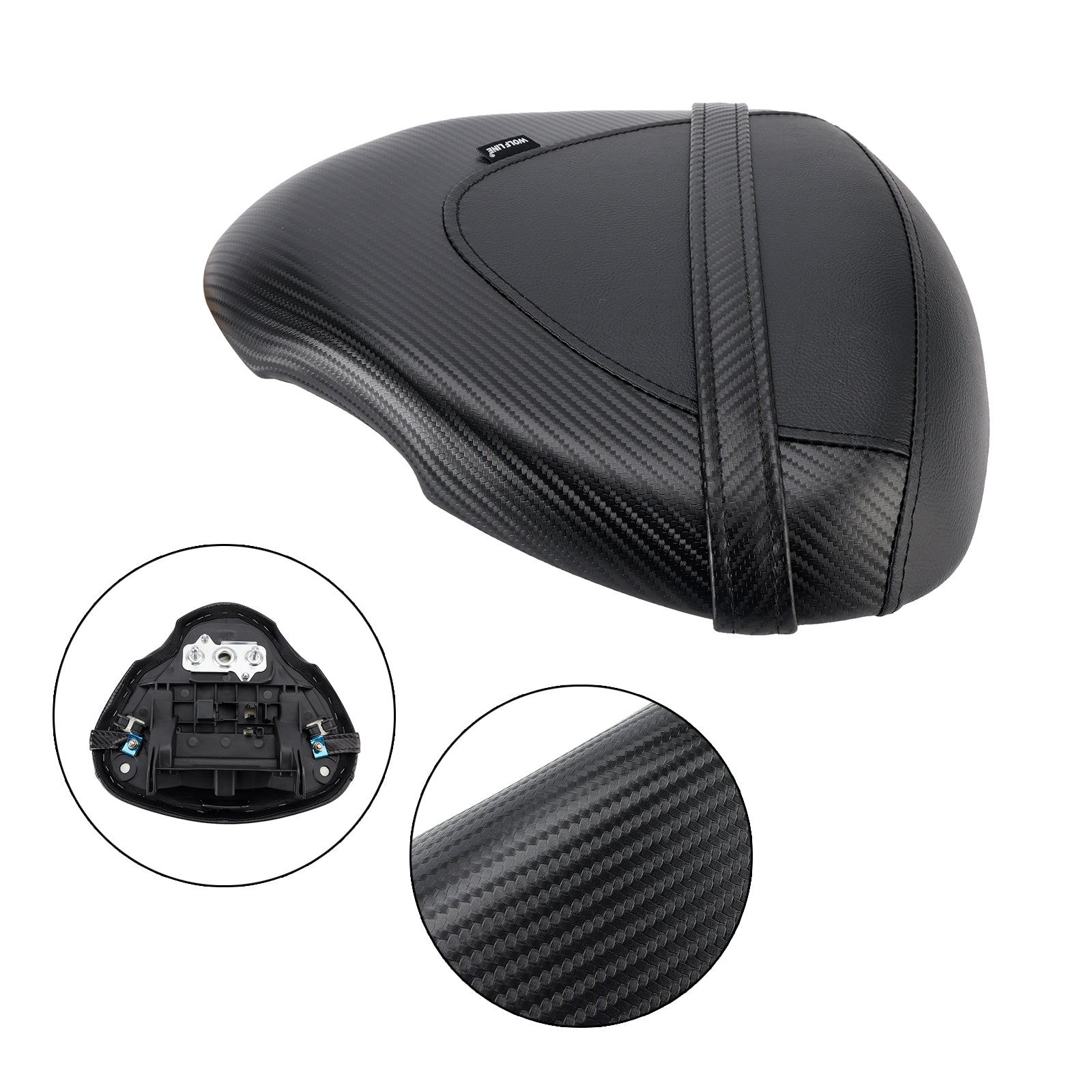 22-24 White SUZUKI Hayabusa GSX1300R Rear Seat Passenger Cushion Flat Pu