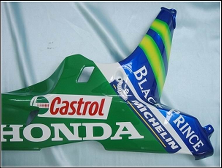 Kit carena Amotopart 2007-2008 Honda CBR600RR blu e verde