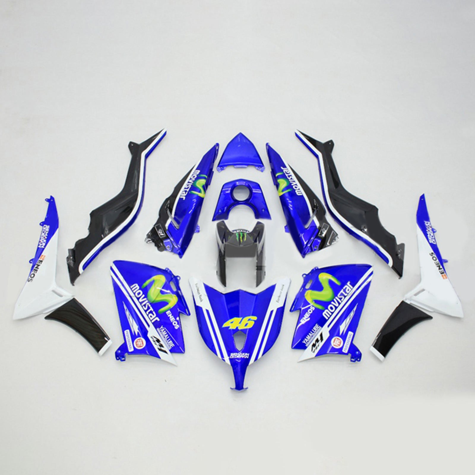 Amotopart 2012-2014 T-Max TMAX530 Yamaha Kit carena blu e verde