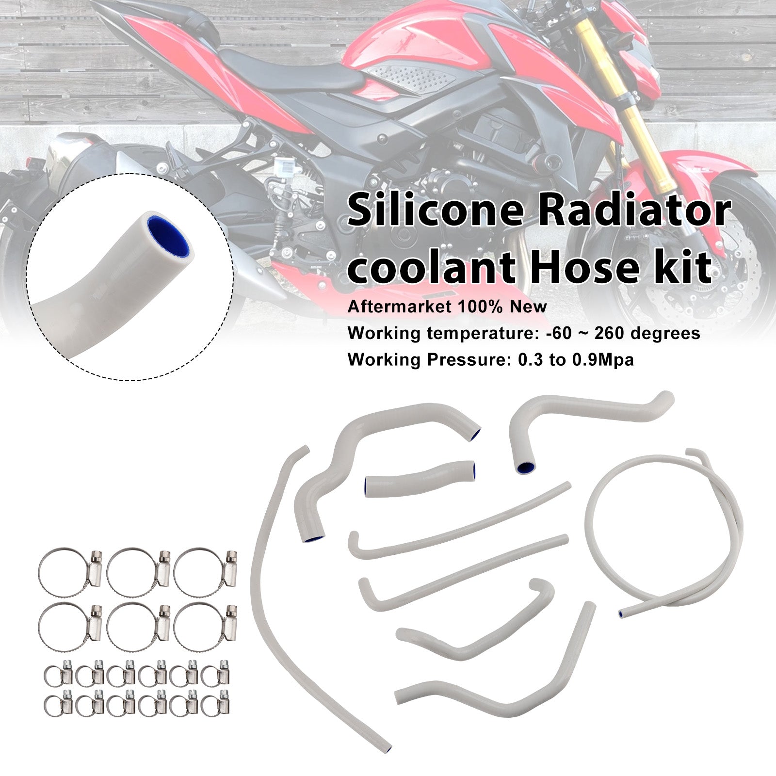 17-25 Suzuki GSX-S750 /Z 20 Silicone Radiator coolant Hose kit