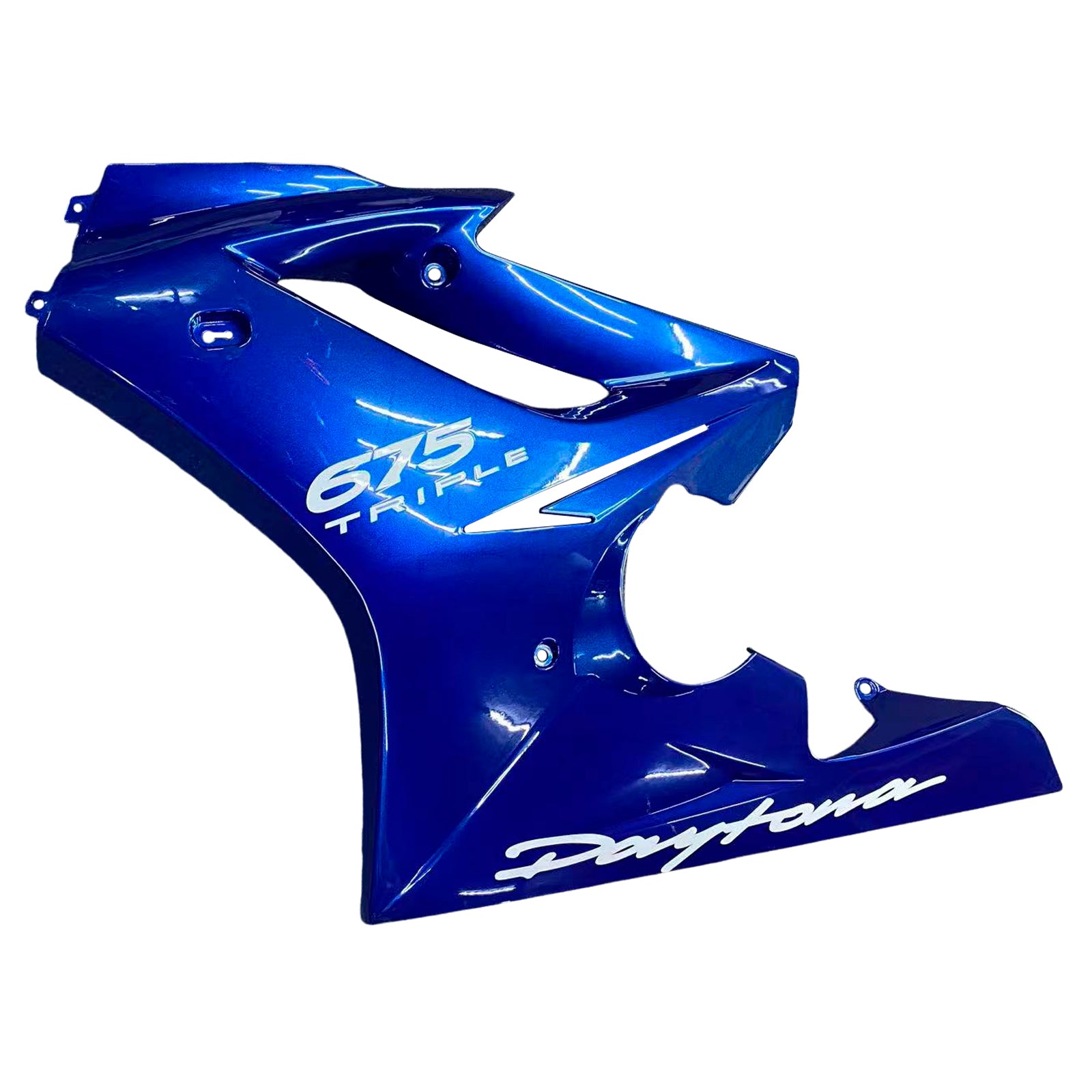 Amotopart 2006-2008 Triumph Daytona 675 Blue White Fairing Kit