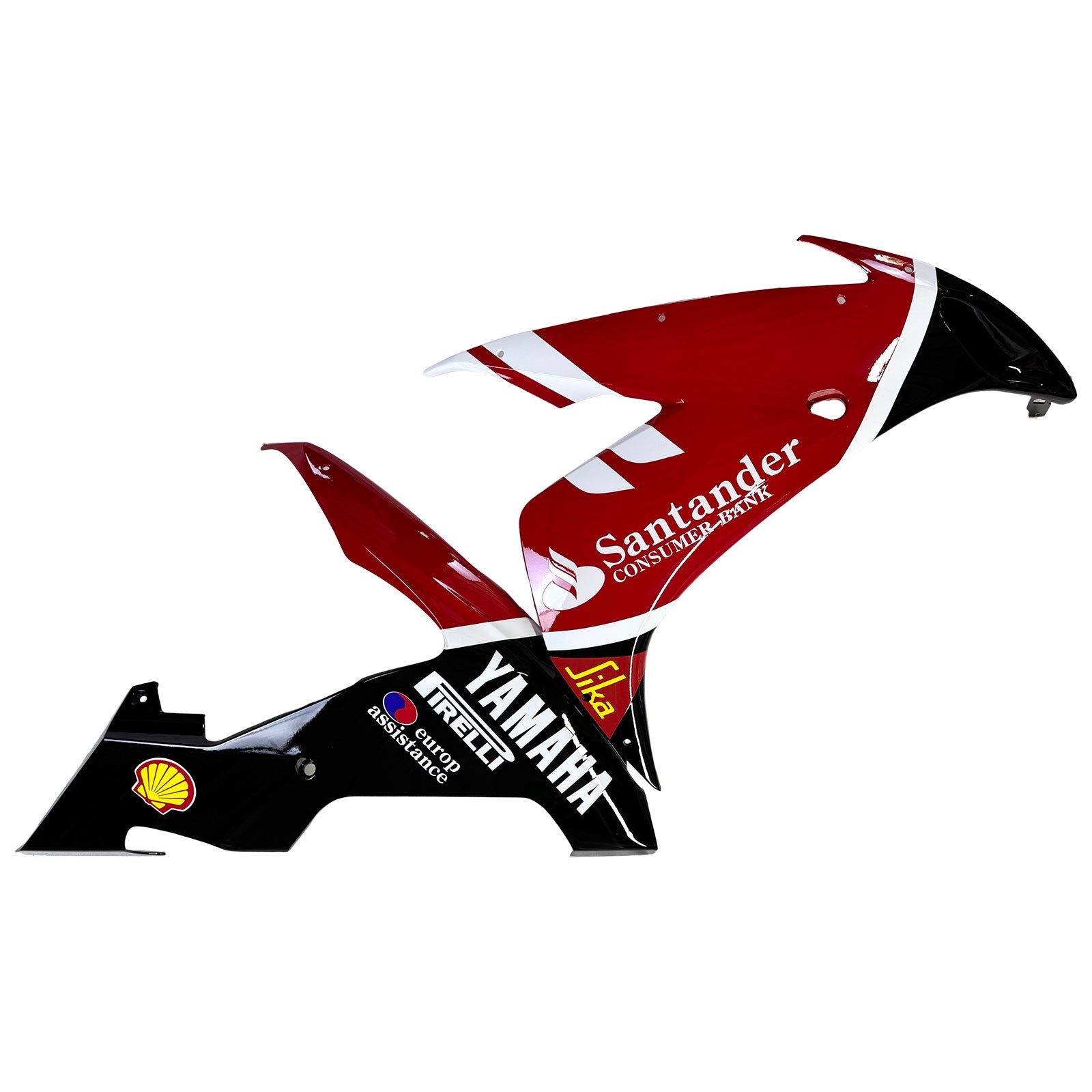 Amotopart 2004-2006 Yamaha YZF 1000 R1 Red White Yellow Fairing Kit