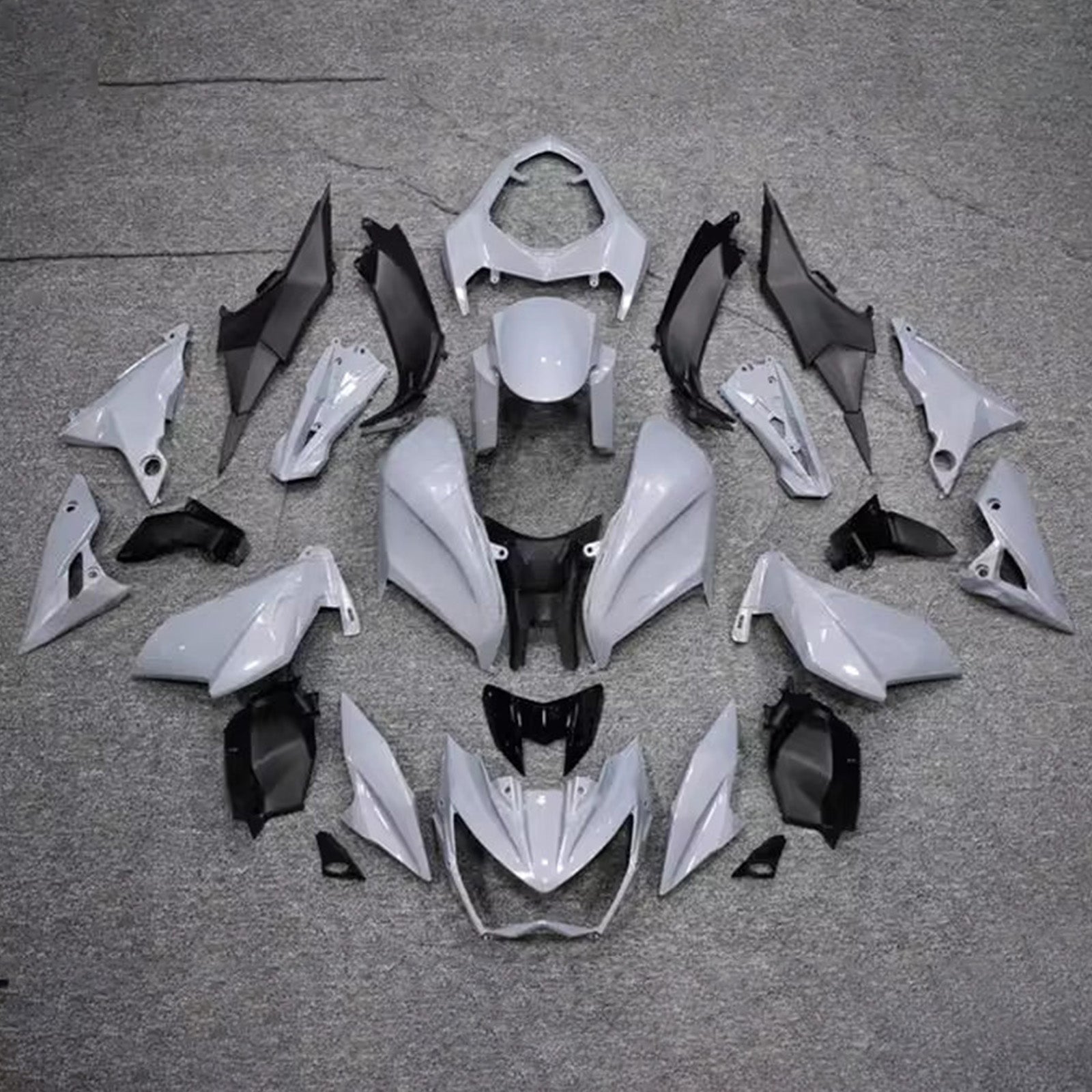 Amotopart 2013-2018 Kawasaki Z800 Gray Fairing Kit