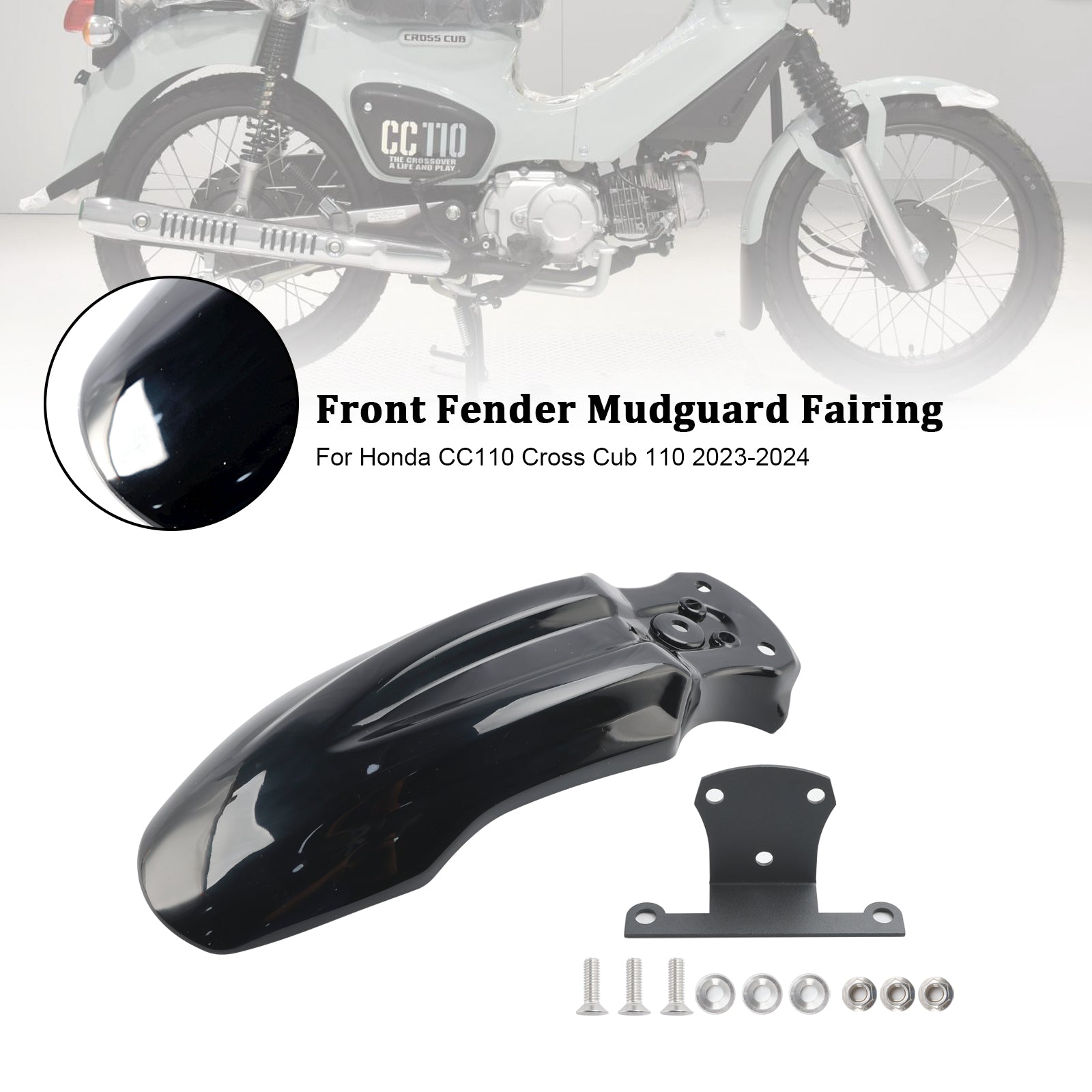 23-24 Honda CC110 Cross Cub 110 Front Fender Mudguard Fairing