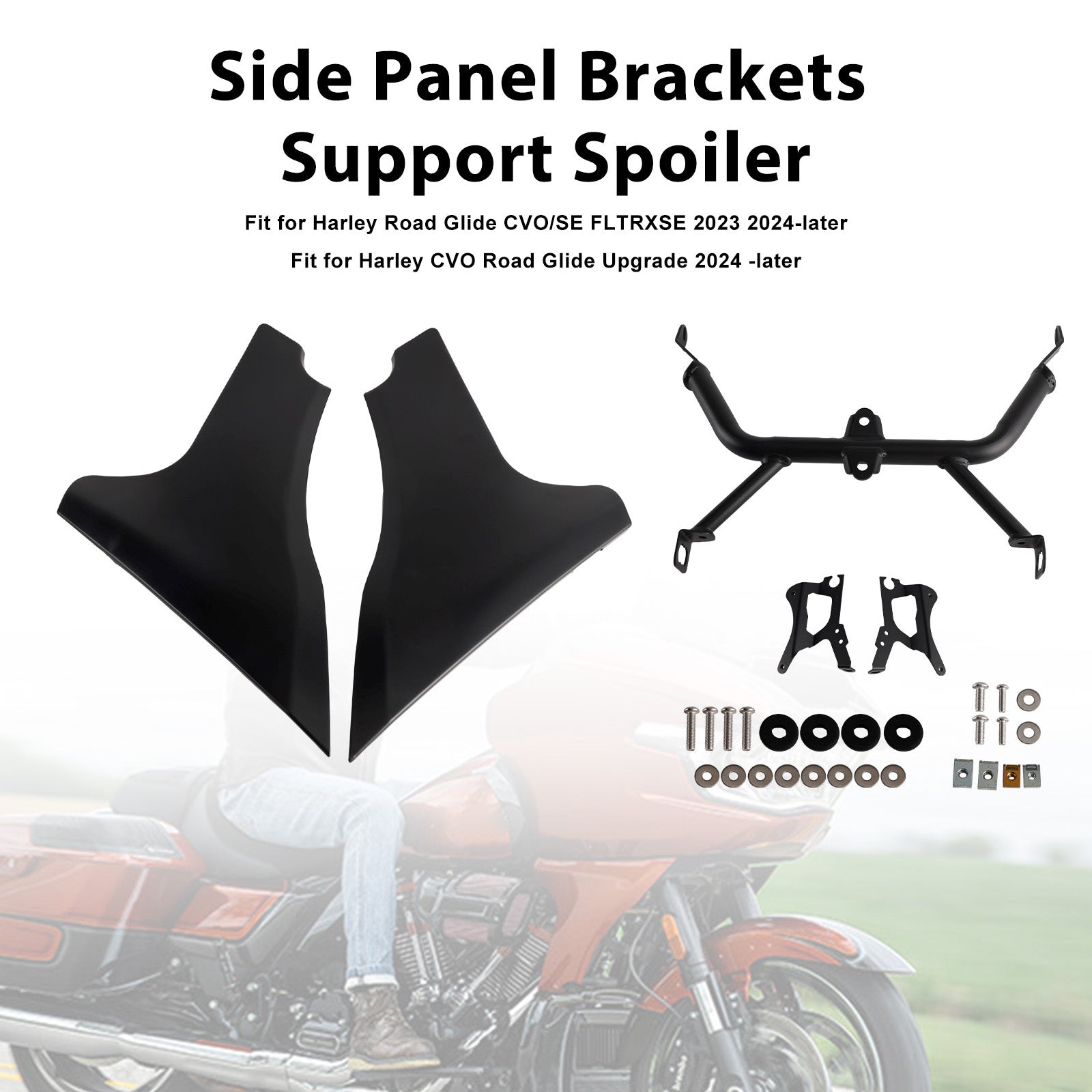 23-25 CVO 121 117 Road Glide FLTRXSESide Panel Brackets Support Spoiler