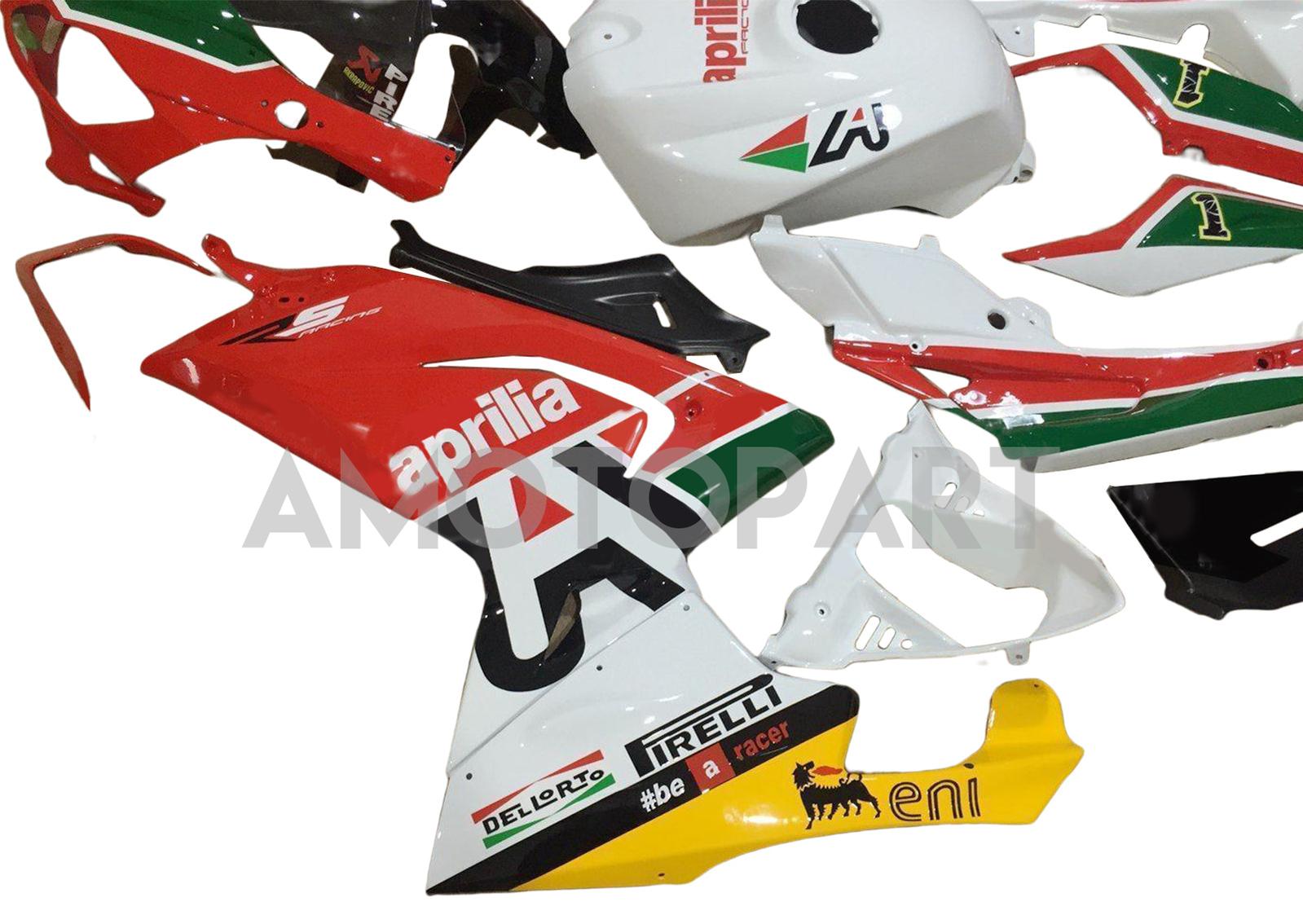 Amotopart Aprilia 2006-2011 RS125 Red&Green Fairing Kit