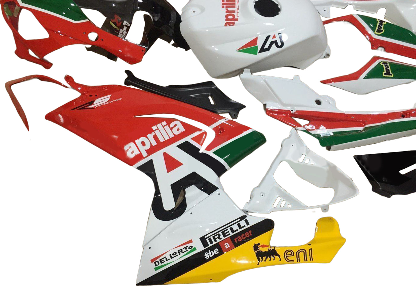 Amotopart Aprilia 2006-2011 RS125 Red&Green Fairing Kit