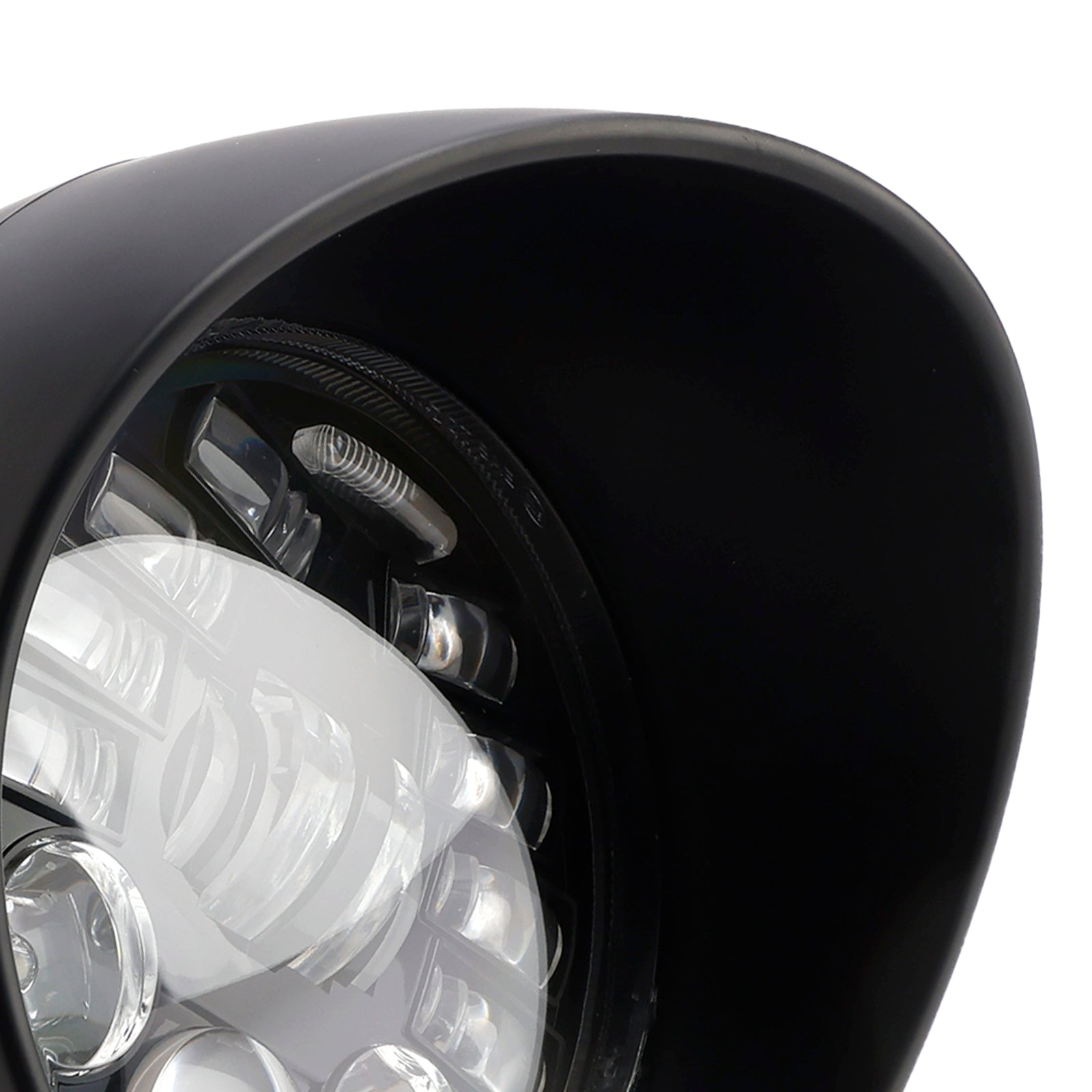 Motorcycle Chrome 5.75" Headlight Lamp Spotlight Universal Multifunctional