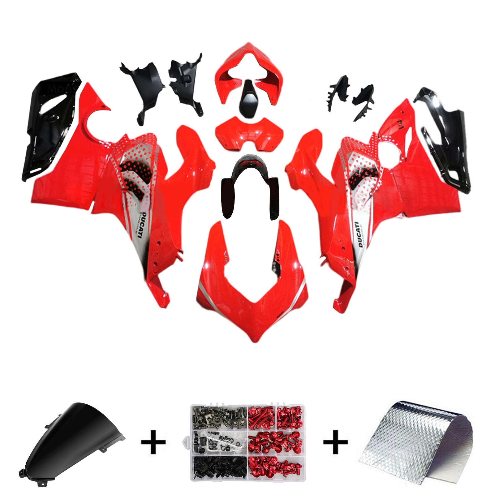 Amotopart Kit carena Ducati 2018-2019 Panigale V4/V4S e Panigale V4SP Style 6 2018-2020