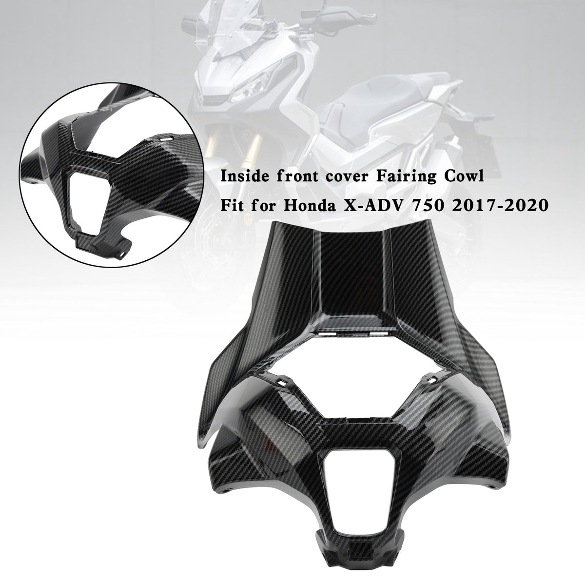 ABS-Innenverkleidung der vorderen Verkleidung für Honda X-ADV 750 XADV 2017–2020