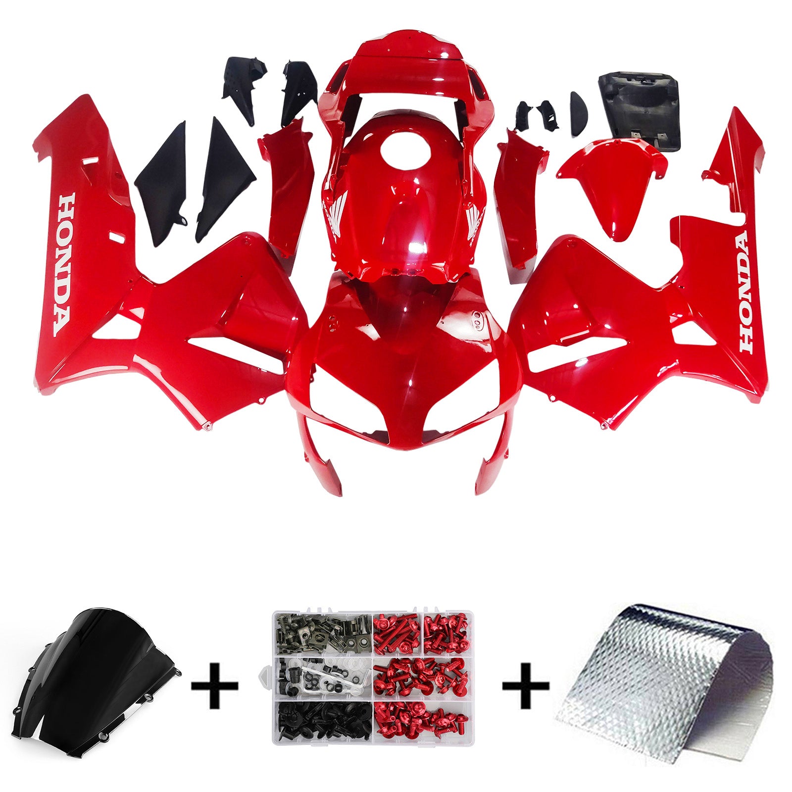 Amotopart 2003-2004 Honda CBR600RR Red Fairing Kit