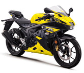 Kit de carénage Amotopart 17-24 Suzuki GSX-R125 noir jaune (convient uniquement à la version américaine)