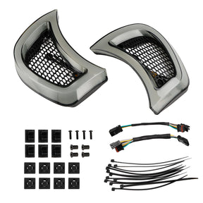 15-23 Harley FLTRX Road Glide Plug Play Headlight Fairing Vent LED Light