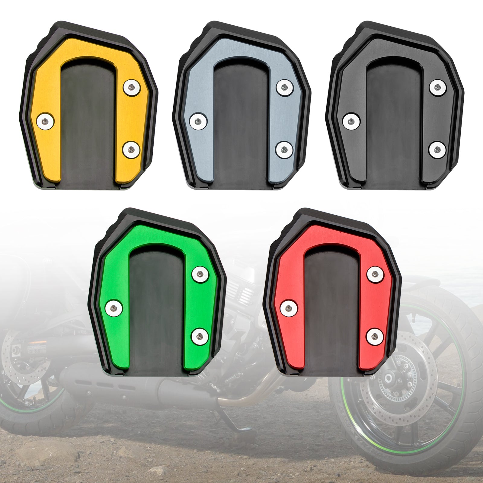 Coussin de plaque d'agrandissement de béquille adapté à Kawasaki Vulcan S 650 VN650 2015 – 2021