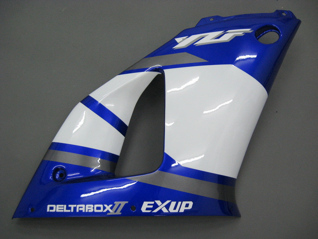 Amotopart 2000-2001 Yamaha YZF 1000 R1 Blue&White Style3 Fairing Kit