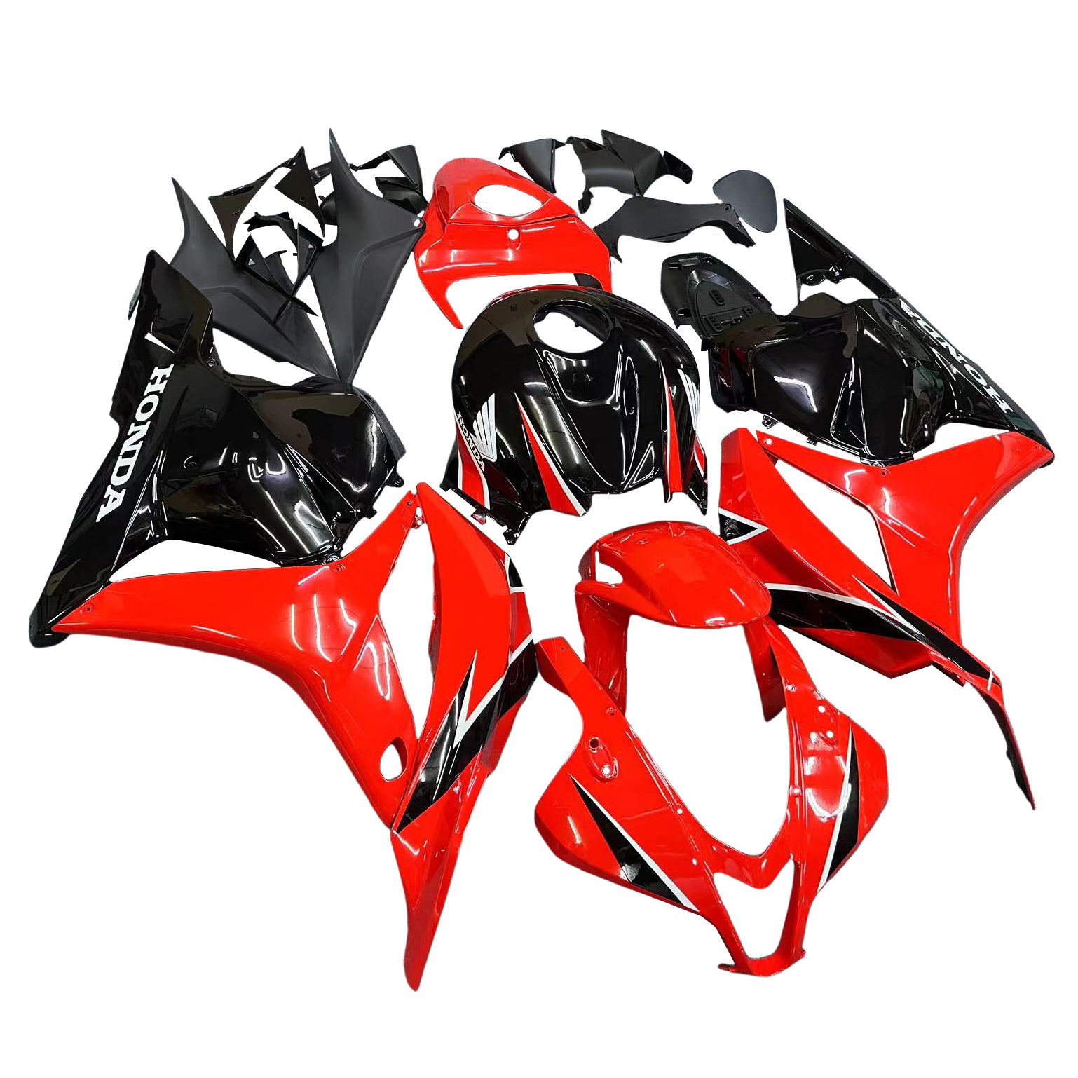Amotopart 2009-2012 Honda CBR600RR Red Black Fairing Kit