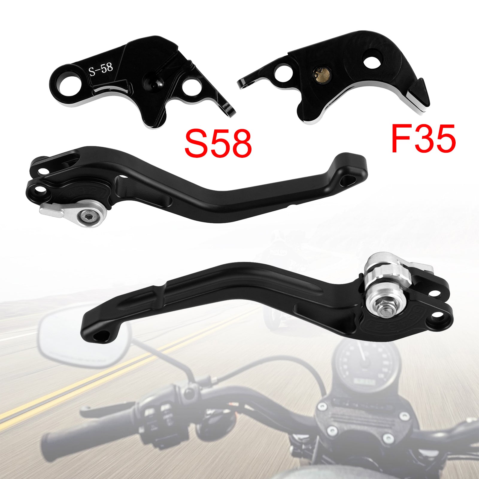 2015 Silver Suzuki GSX-S1000/F NEW Short Clutch Brake Lever