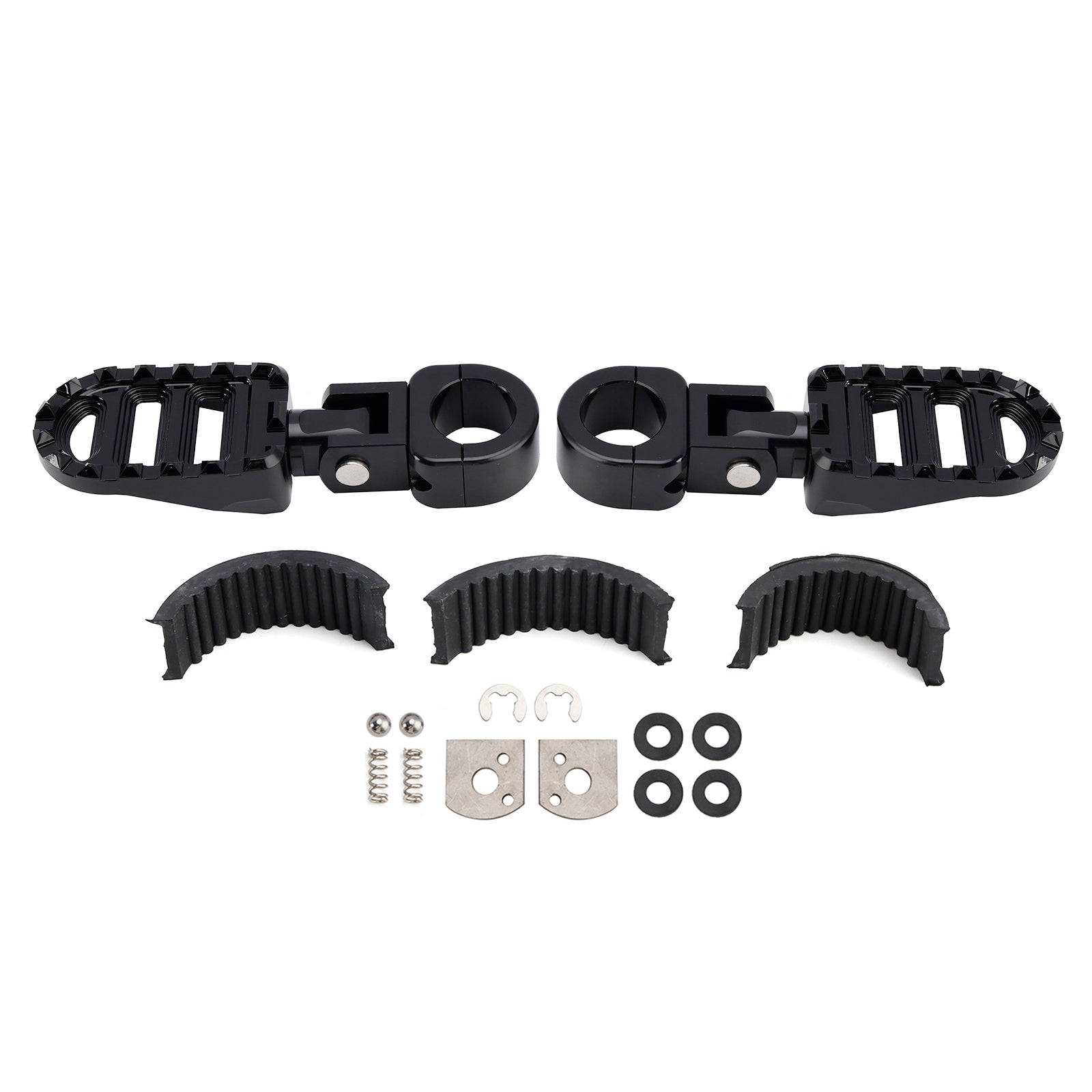 Pegs de pé da frente universais adequados para motocicleta com barras de 1,25 polegadas