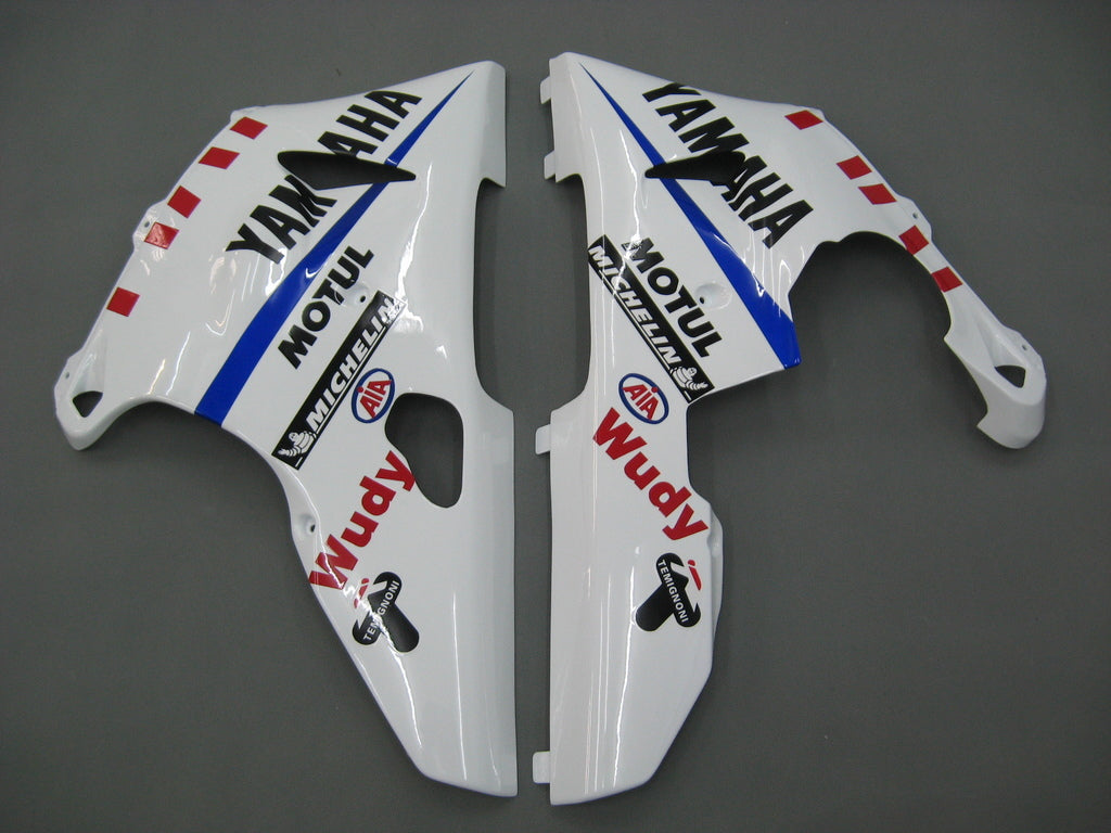 Amotopart 2000-2001 Yamaha YZF 1000 R1 Kit de carénage bleu et blanc Style2