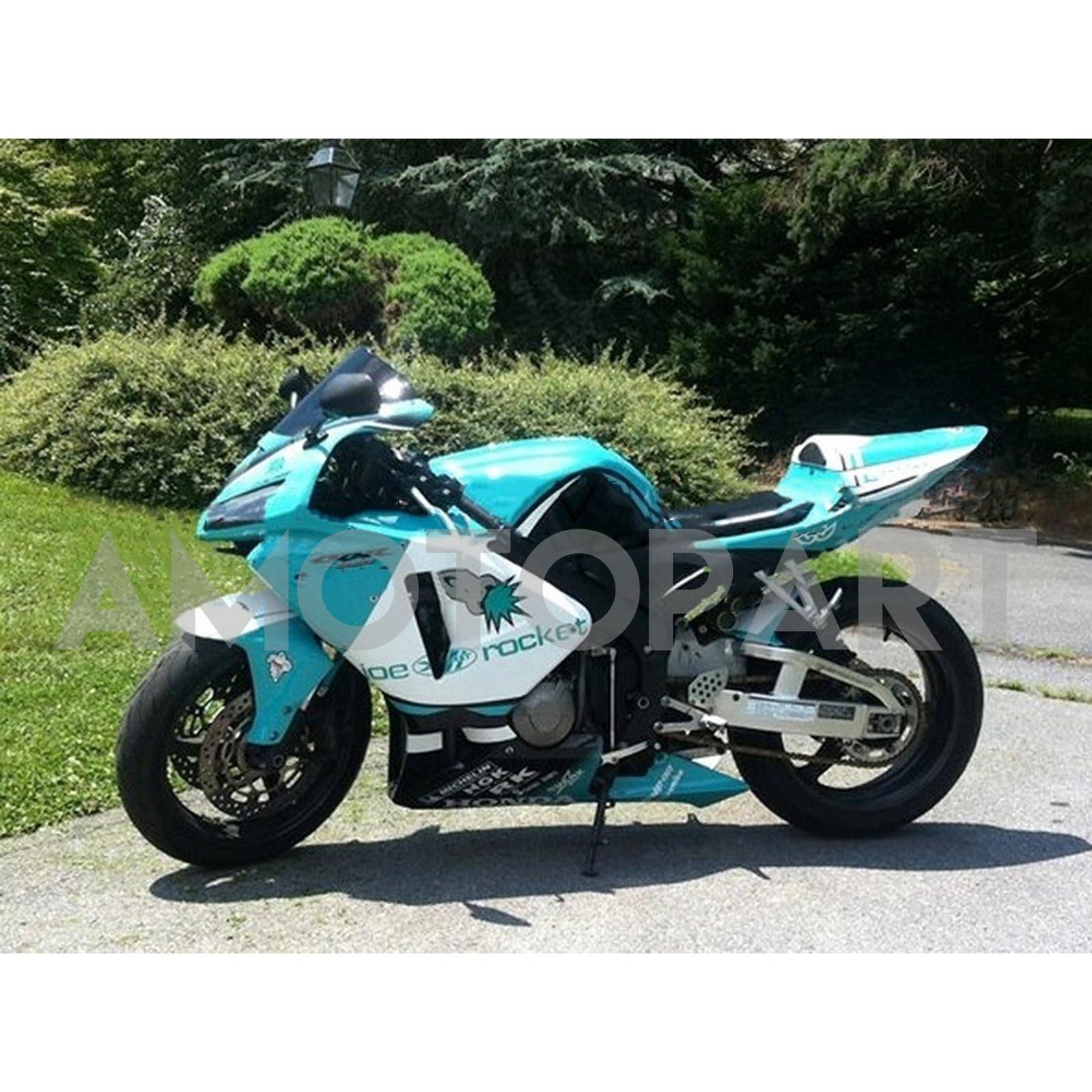 Amotopart 2005-2006 Honda CBR600RR Kit de carenado cian pálido