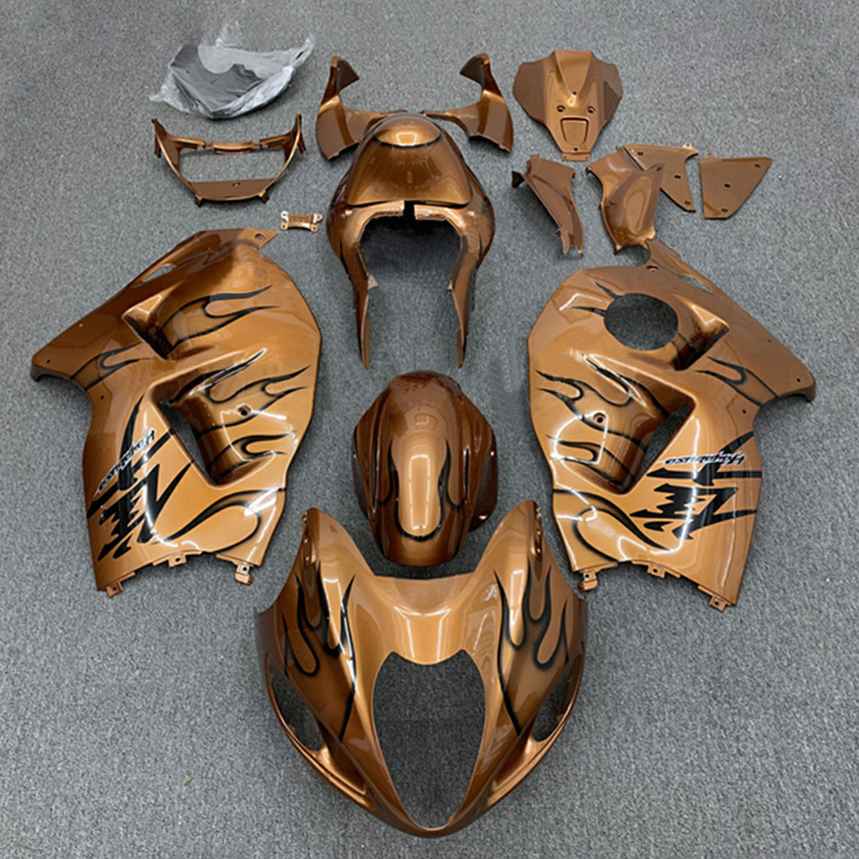 Amotopart 1999-2007 Suzuki Hayabusa GSX1300R Gloss Brown Fairing Kit