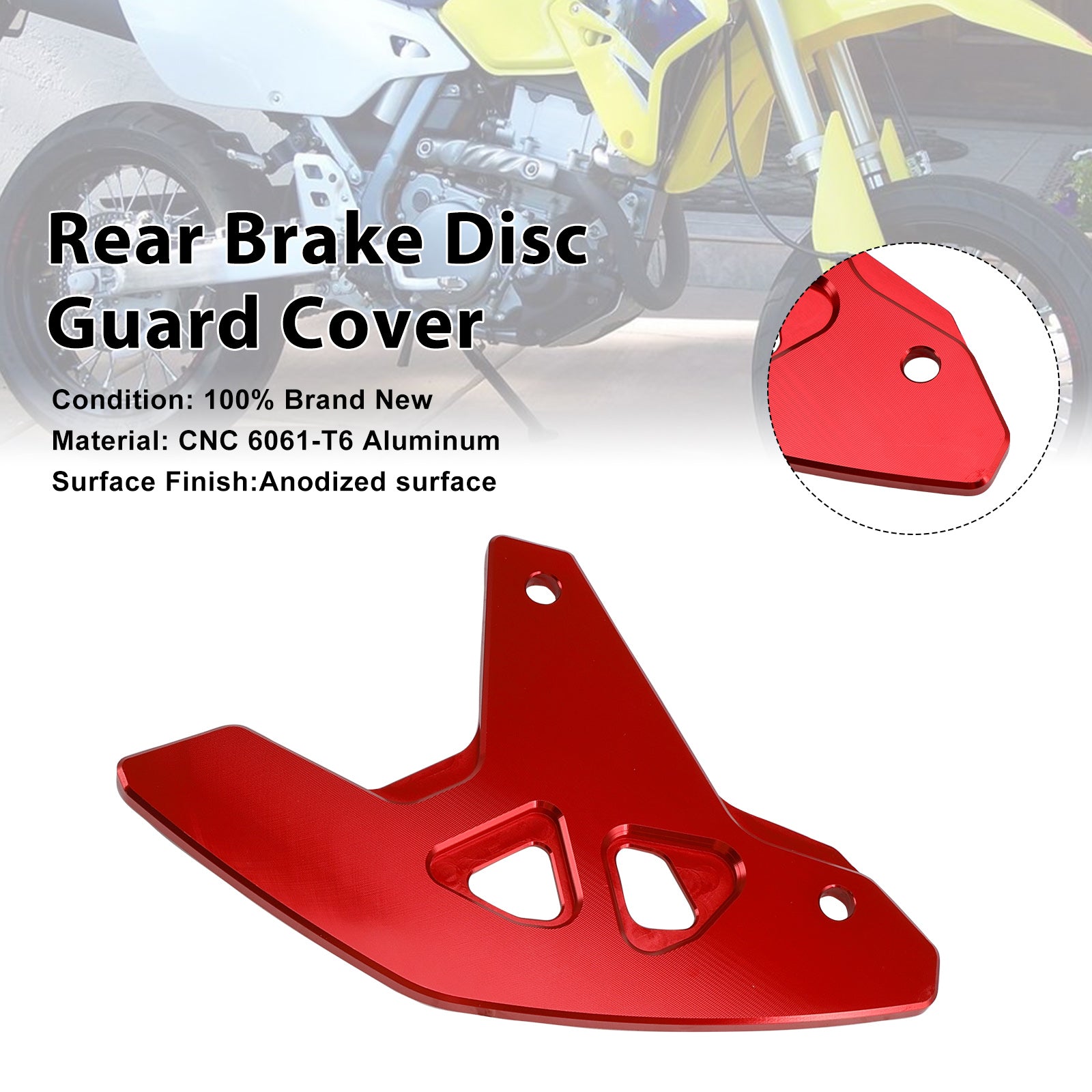 2000-2024 Suzuki DR-Z400SM DRZ400/S/E Rear Brake Disc Guard Cover