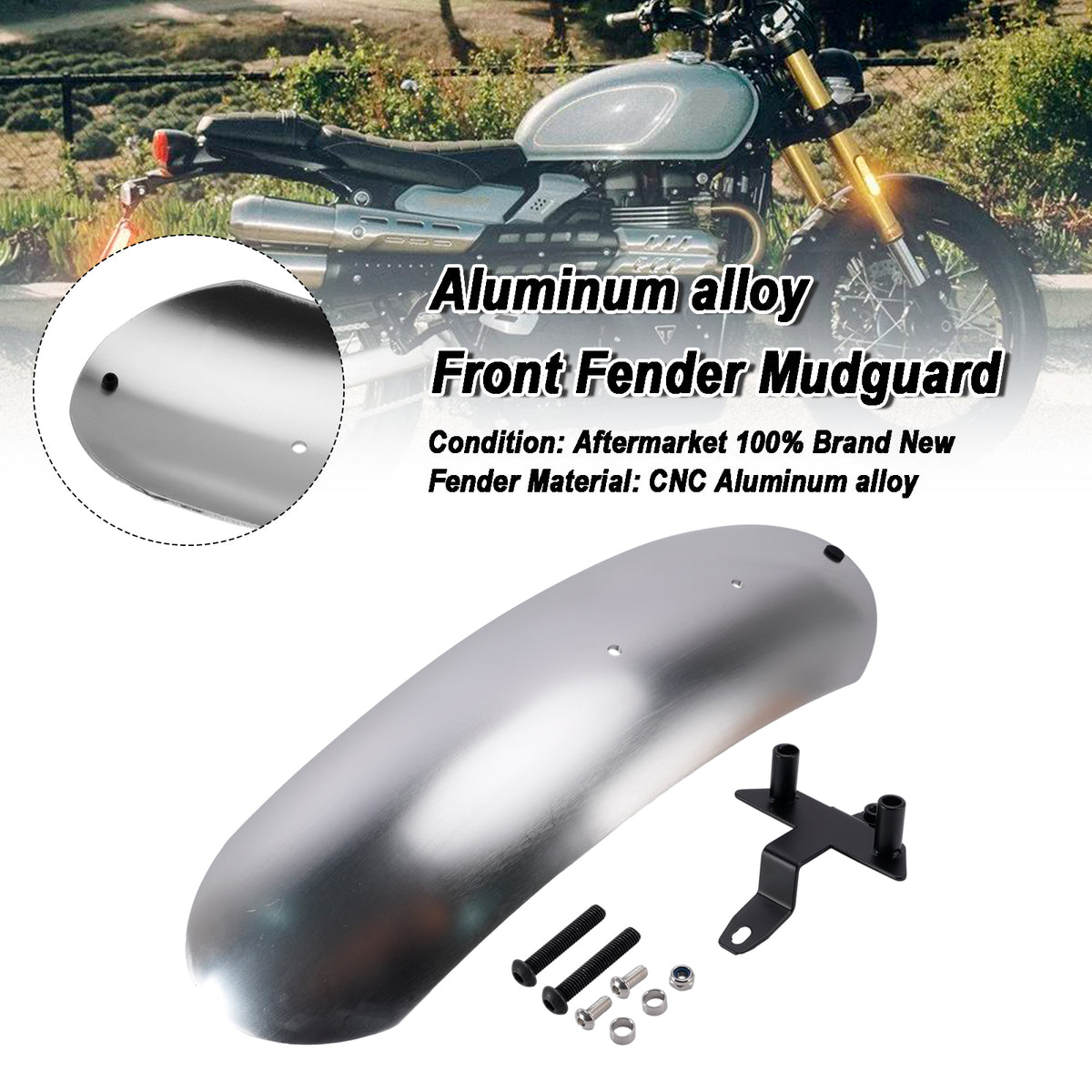 2026-2027 Street Scrambler 900 Extended Aluminum alloy Front Mudguard