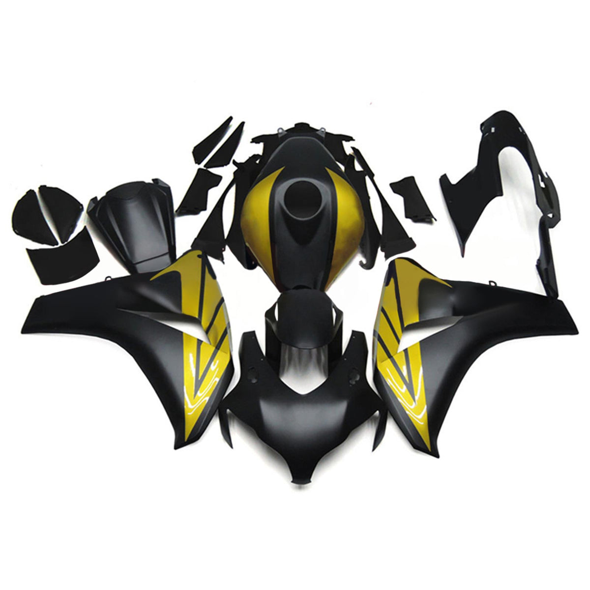 Amotopart 2008-2011 Honda CBR1000RR Black&Gold Fairing Kit