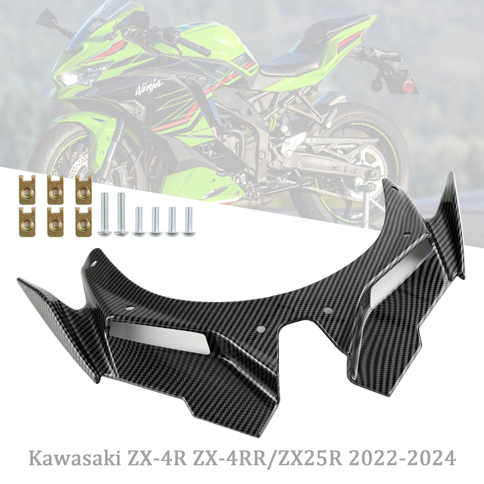 フロントフェアリングウイングビークシェルカバー Kawasaki ZX4R ZX4RR ZX25R 22-24