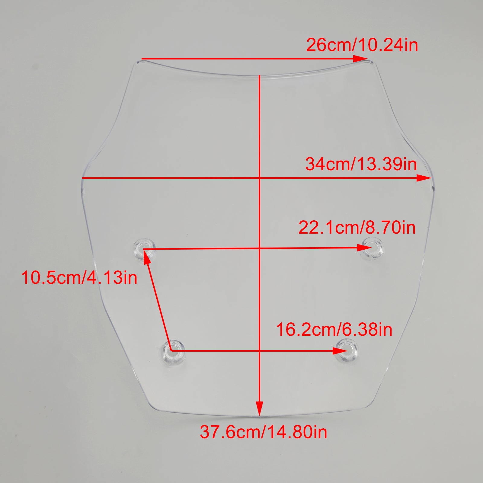 2024 BMW R1300GS Strålkastare vindrutan täcker vindrutan vindrutan