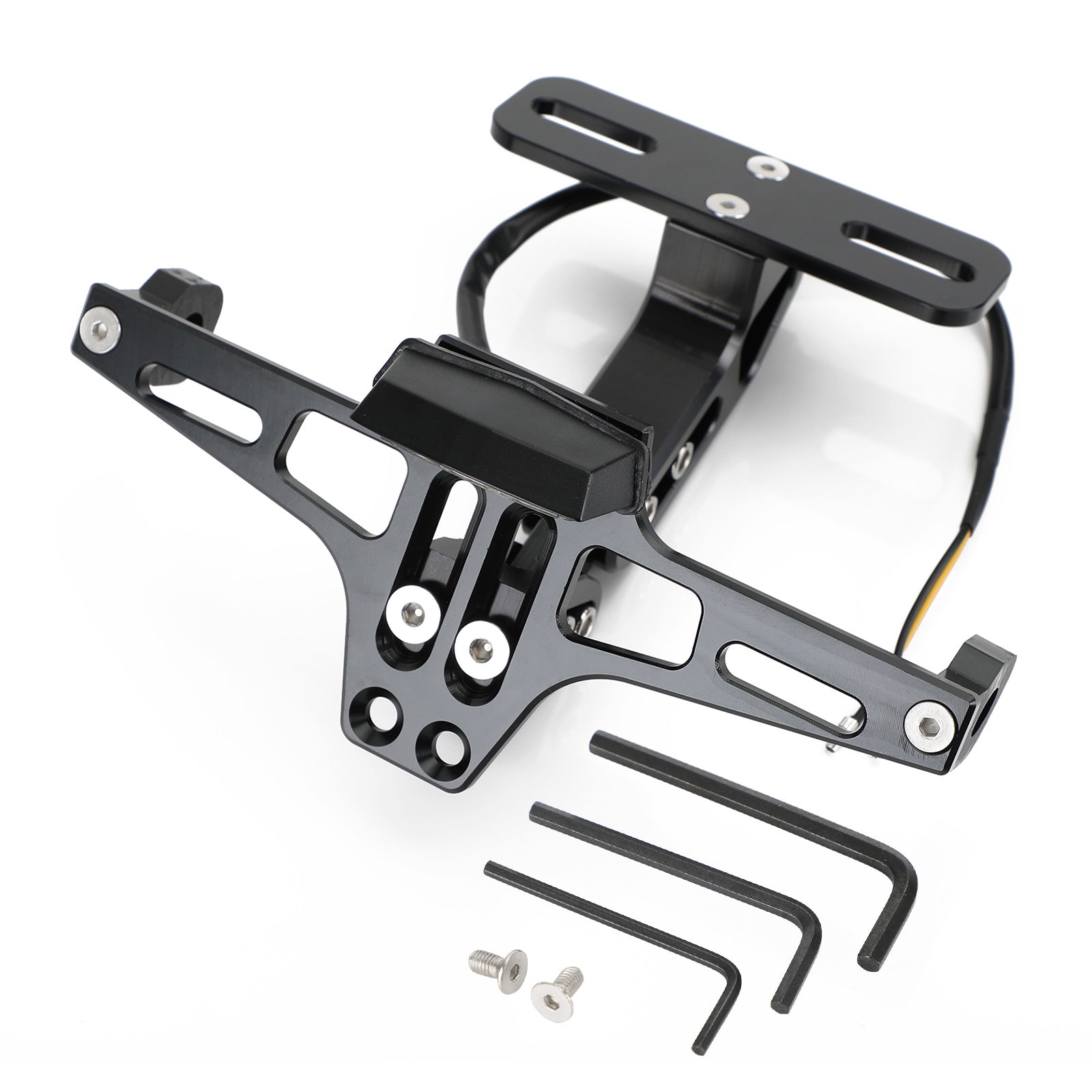 Yamaha BWS R25 R3 MSX Plaque d'immatriculation support Fender Eliminator Black