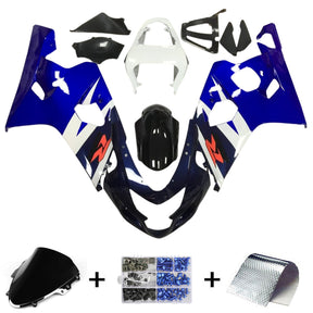 Amotopart 2004-2005 K4 GSXR 600/750 Suzuki Blue&amp;Black Style4 Kit carena