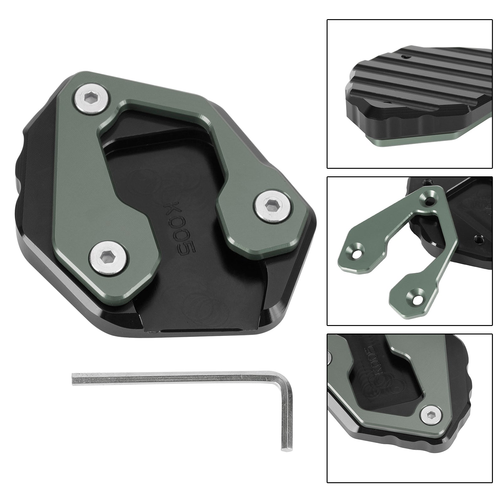 Kickstand Enlarge Plate Pad fit for Yamaha MT-09 MT 09 2021-2022