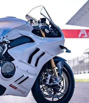 Amotopart Ducati 22-24 Panigale V4 V4S & 23-24 Panigale V4SP V4R Kit de carénage noir blanc