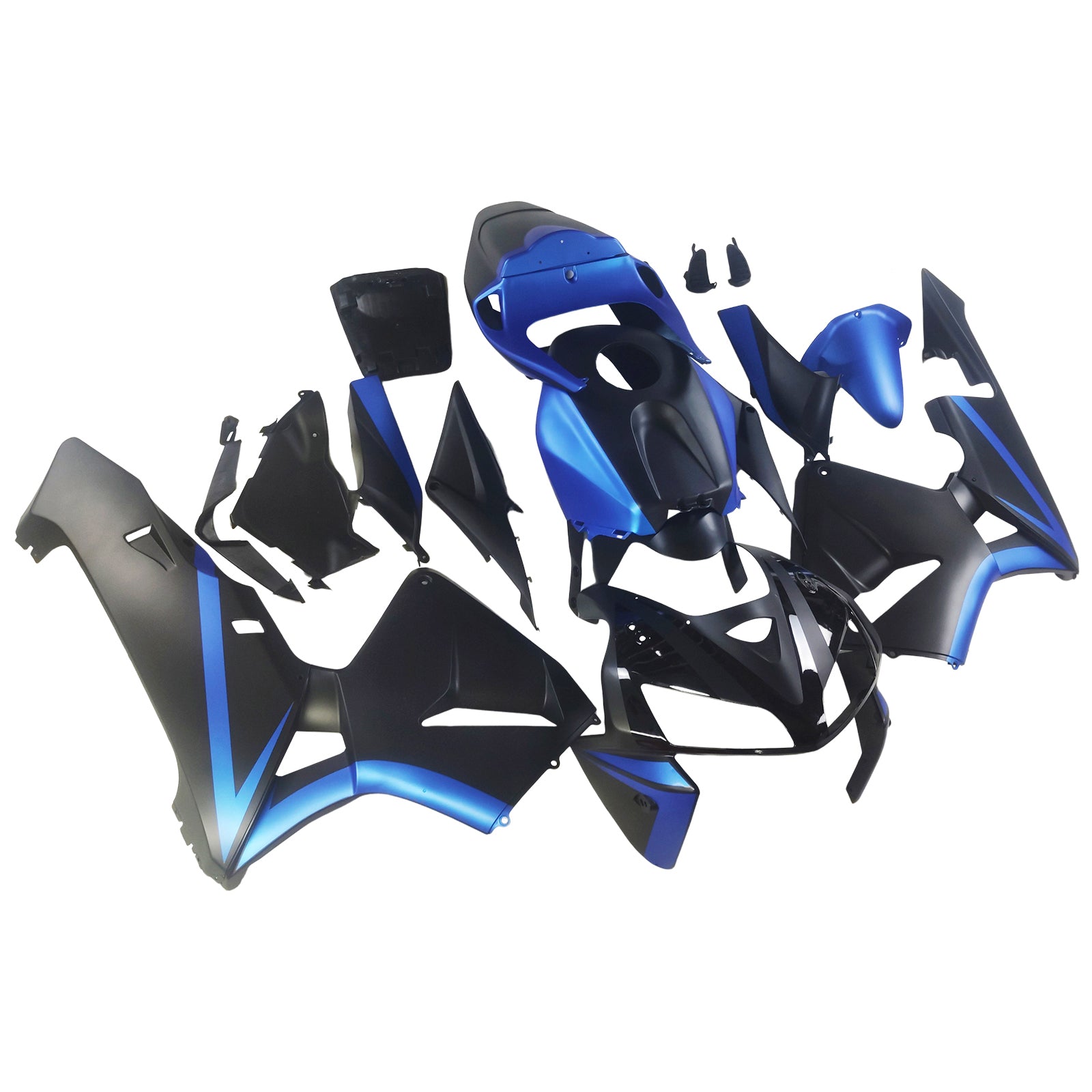 Amotopart 2005-2006 Honda CBR600RR Black Blue Fairing Kit