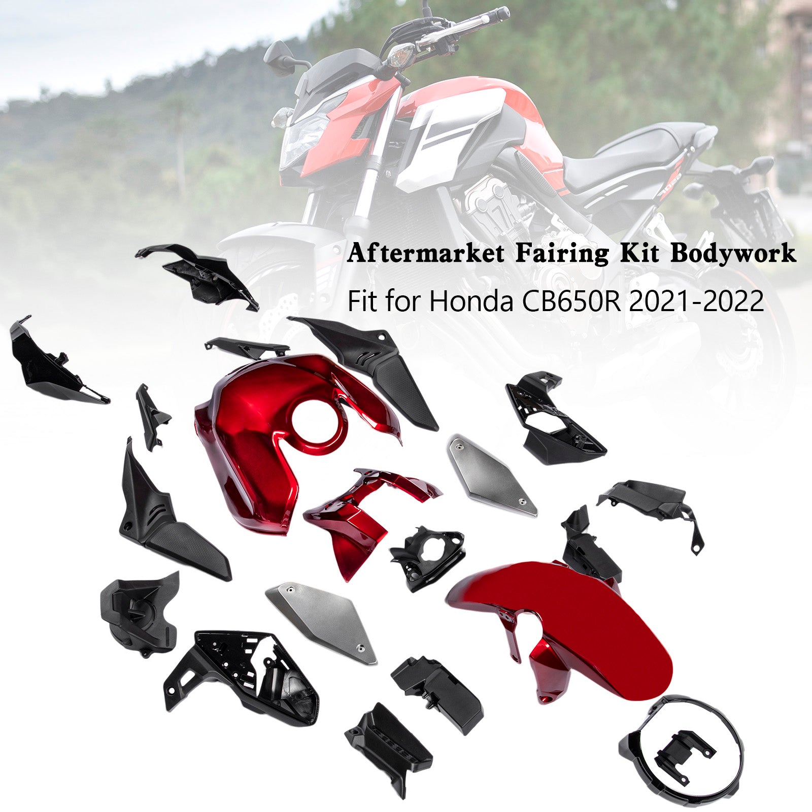 Amotopart (21-23) Honda CB650R Fairing Kit Colletion2