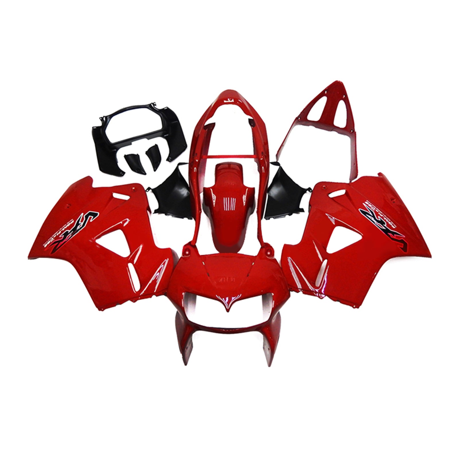 Amotopart 2002-2013 Honda VFR800 Red Fairing Kit