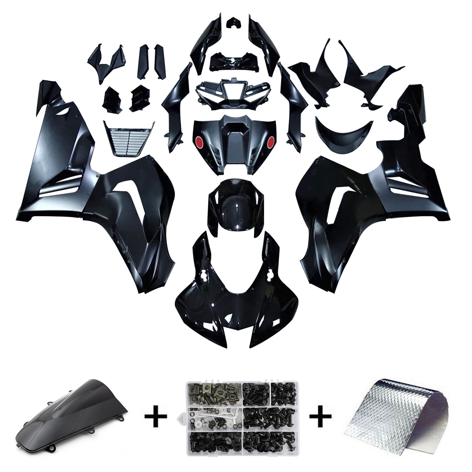 Amotopart 2020-2023 CBR1000RR-R Honda Black Fairing Kit