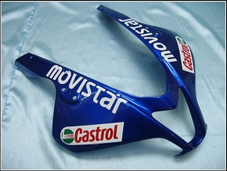 Amotopart 2007-2008 Honda CBR600RR Kit de carénage bleu et vert