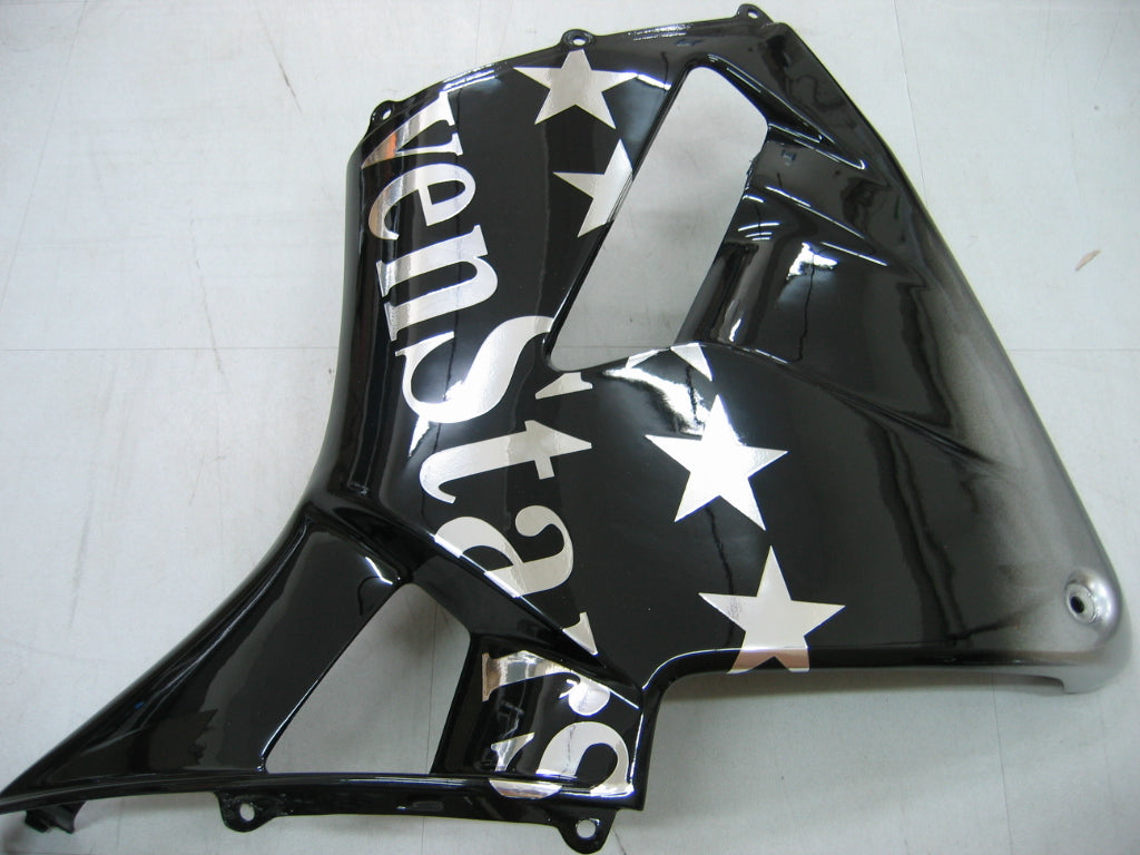 Amotopart 2005–2006 Honda CBR600RR Schwarz-Silber-Akzent-Verkleidungsset