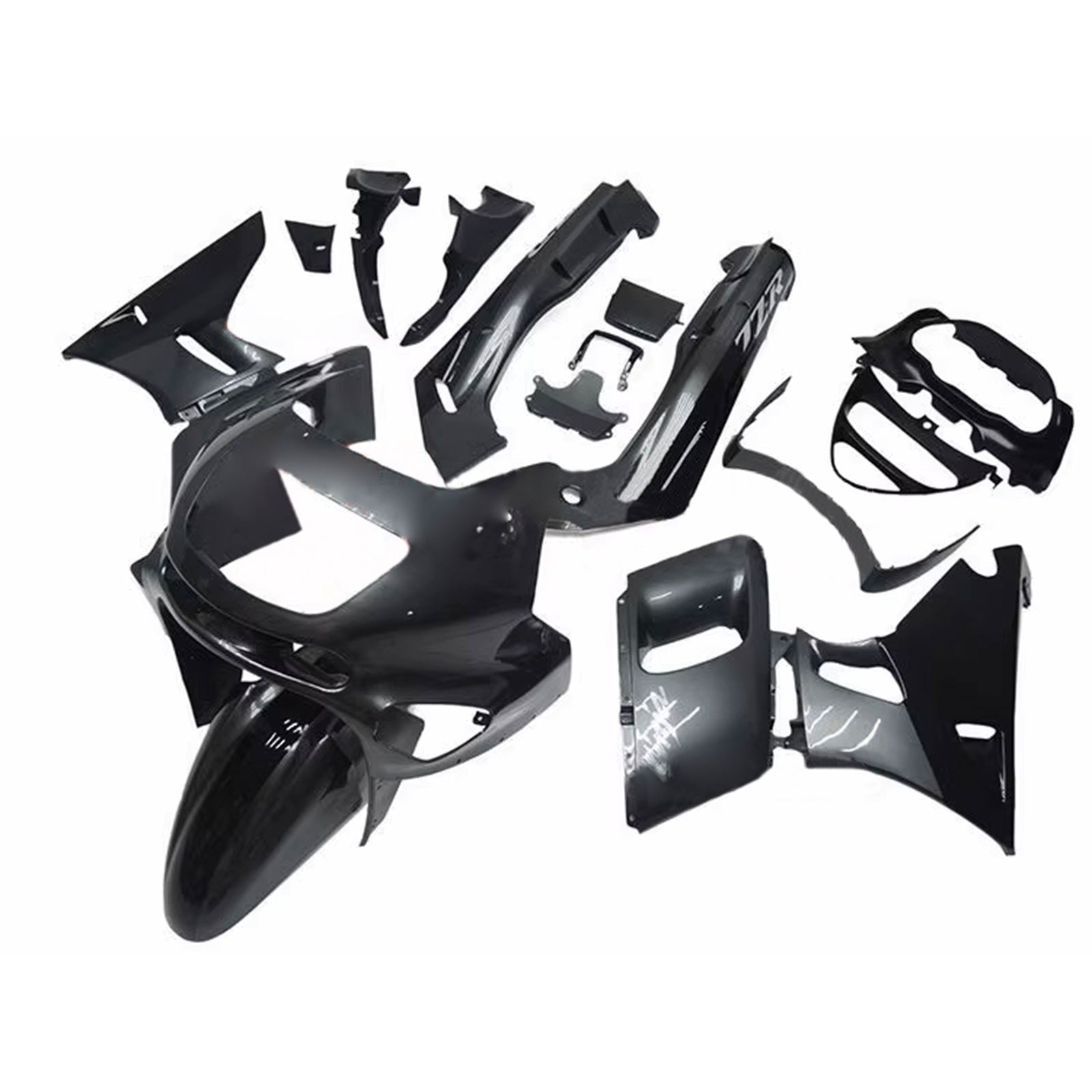 Amotopart ZZR400 1993-2007 ZZR600 1998-2003 Kawasaki Gloss Grey Fairing Kit