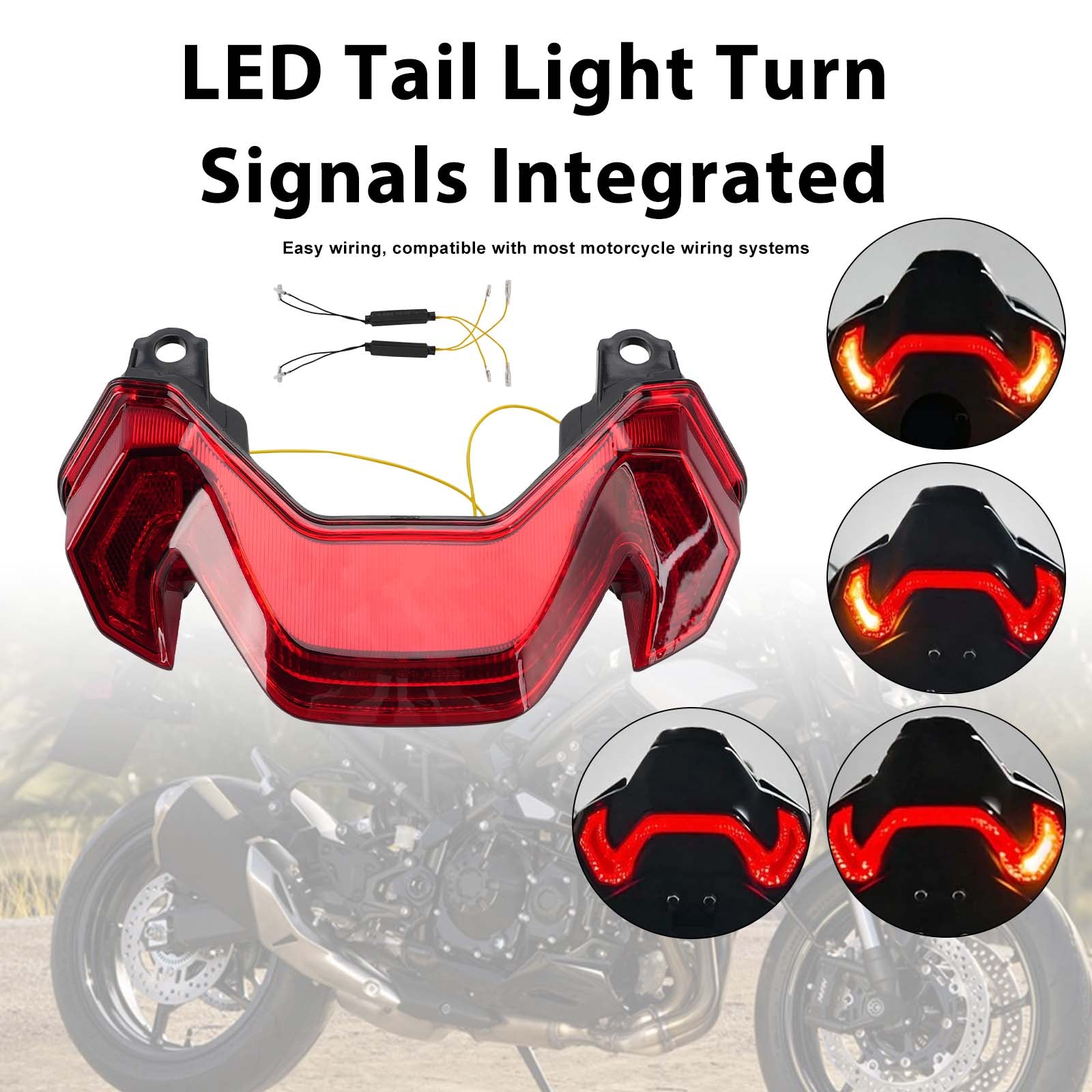2025-2026 KAWASAKI Z900 Z900SE LED koncové světlo směrovky integrované