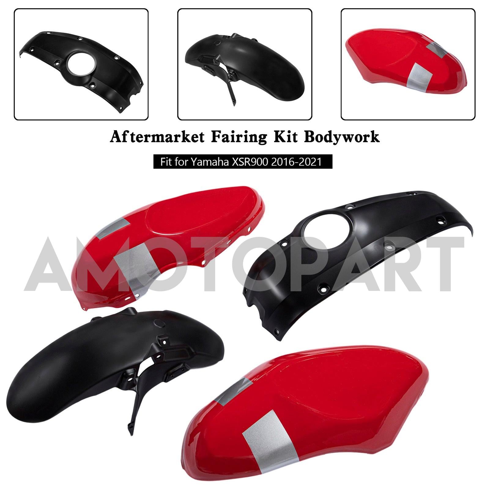 Amotopart 2016-2021 Yamaha XSR900 Fairing Kit